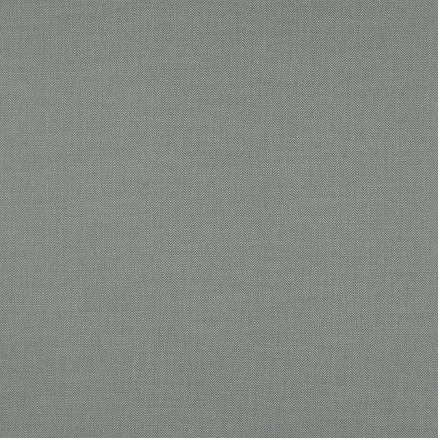Muted old blue linen herringbone fabric with a fine chevron weave