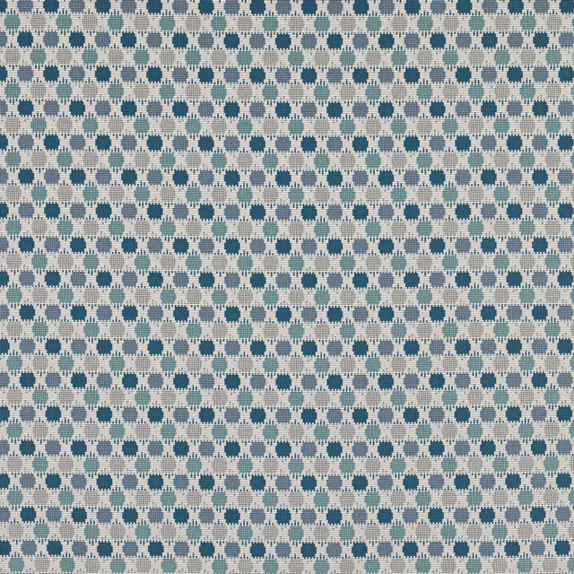 Small teal-blue dot geometric on a pale textured ground