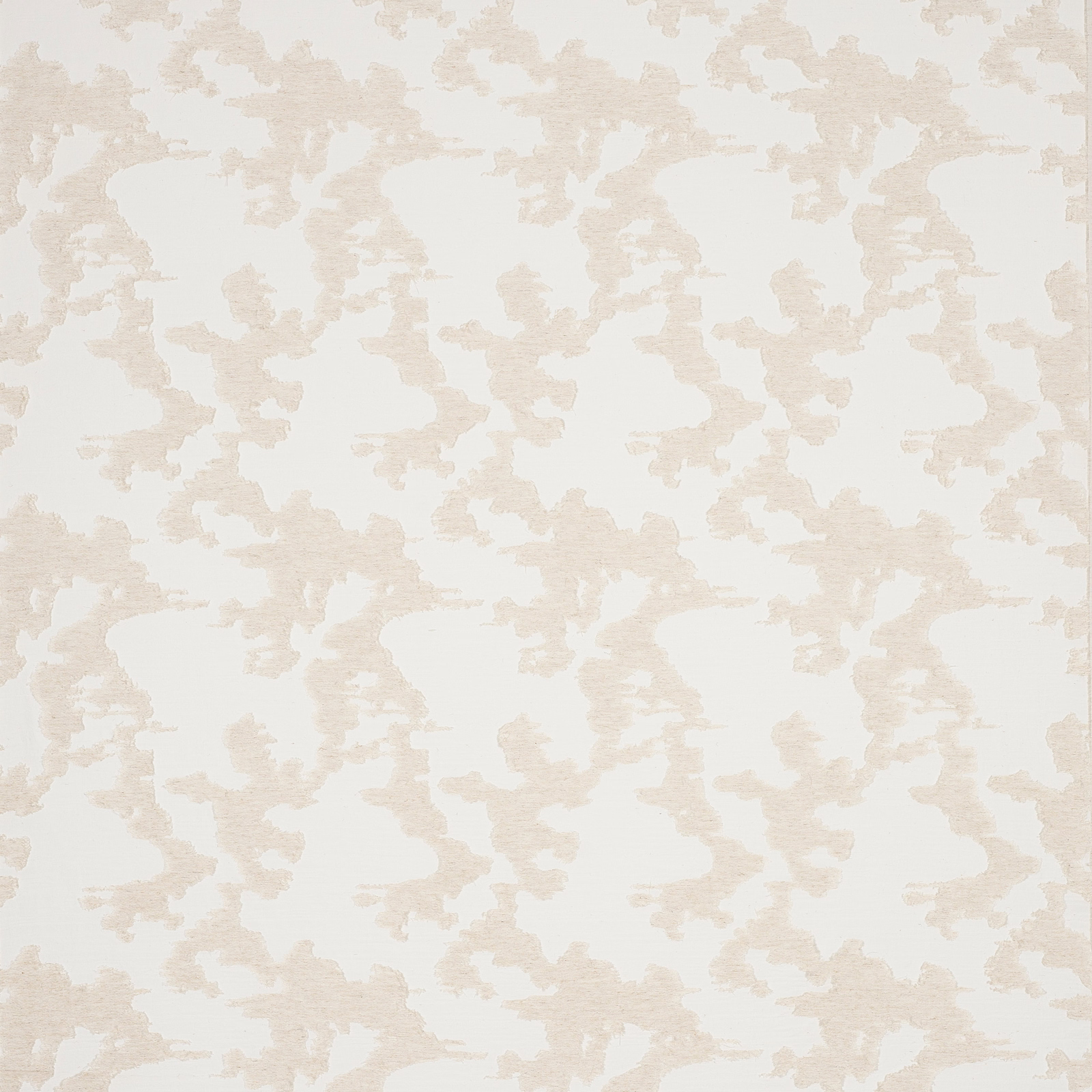 Close-up of Abel Bone fabric showing a pale bone ivory abstract weave