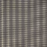 Close-up of charcoal grey striped woven fabric with fine ivory horizontal lines