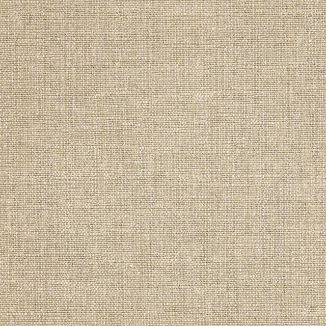 Soft flax beige woven fabric with a fine natural linen texture