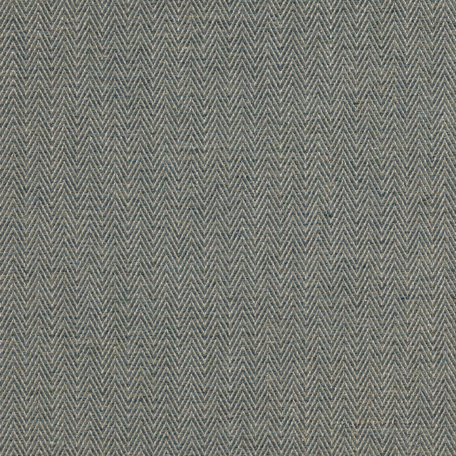 Muted forest green chevron woven fabric with fine textured zigzag lines