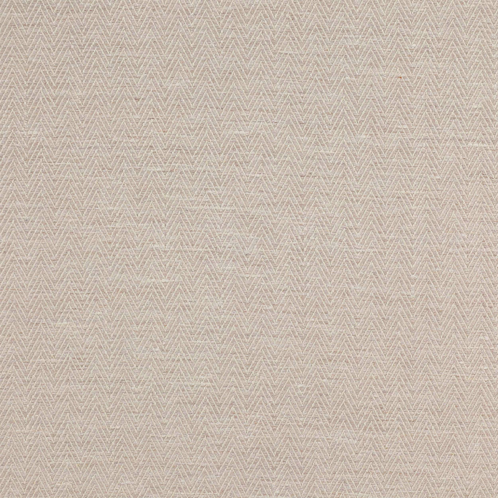 Pale shell pink herringbone fabric swatch with fine woven texture