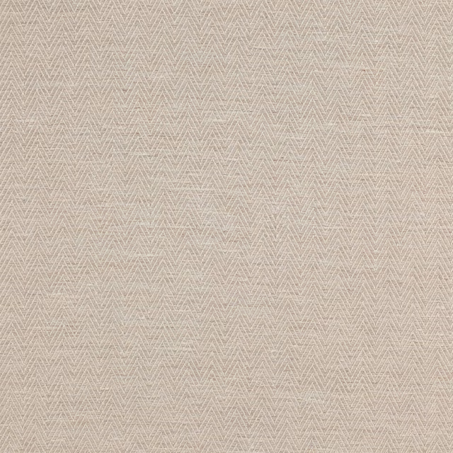 Pale shell pink herringbone fabric swatch with fine woven texture
