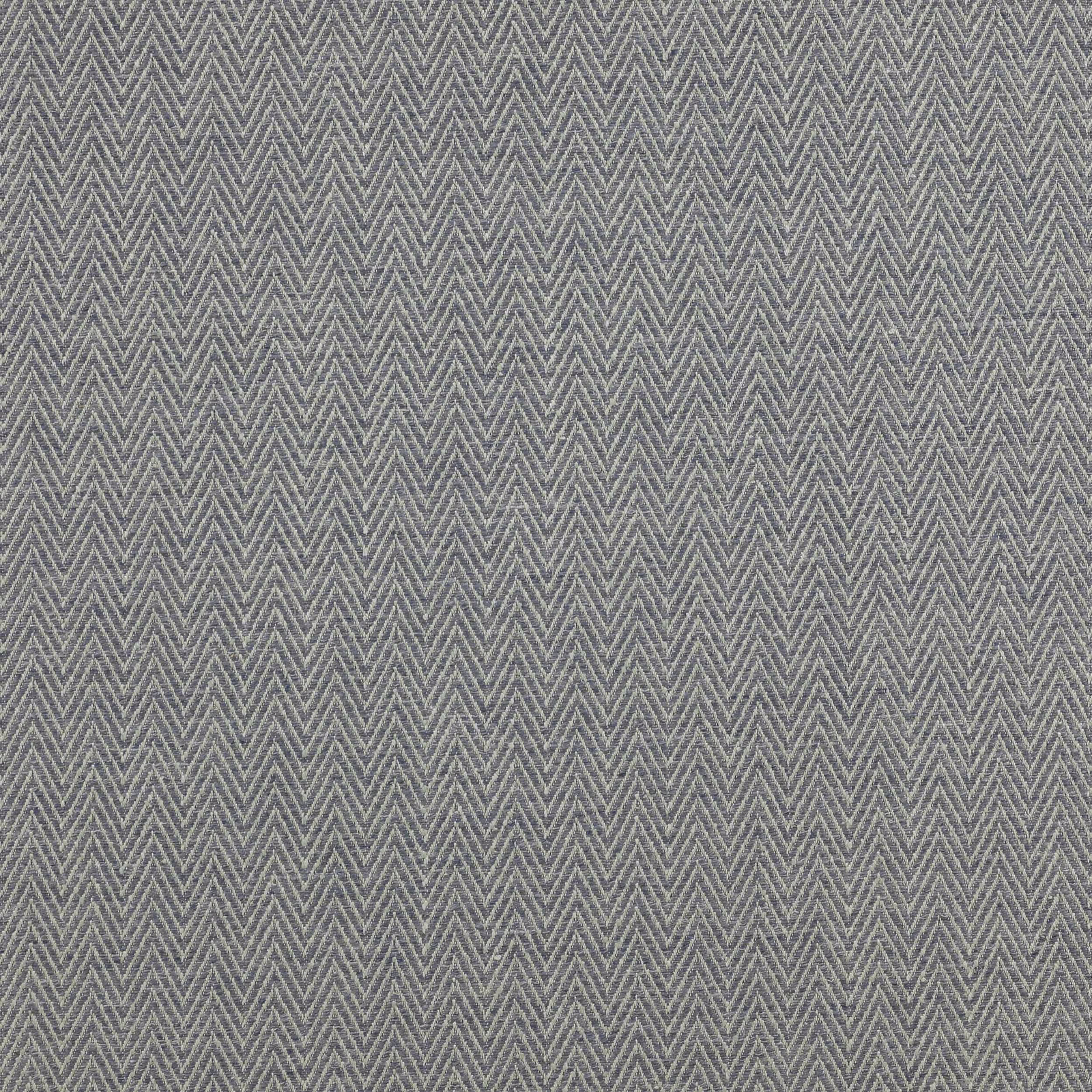 Greyed vintage blue herringbone check fabric with fine woven texture