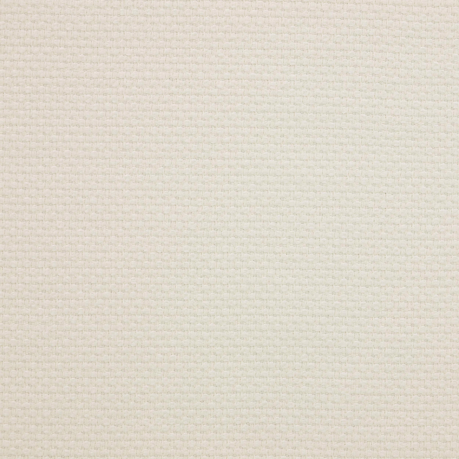 Pale ivory plain weave fabric with fine natural texture