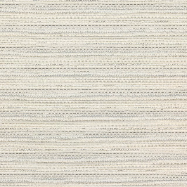 Close-up of soft ivory striped fabric with fine slub texture