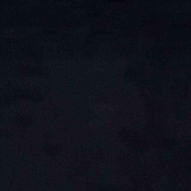 Deep midnight navy plain cotton fabric with a fine matte weave