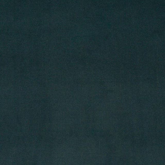 Deep petrol teal plain cotton fabric with a fine, even weave