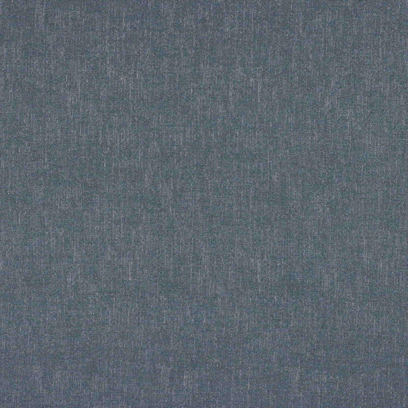 Muted denim blue plain-woven fabric with fine flecked texture