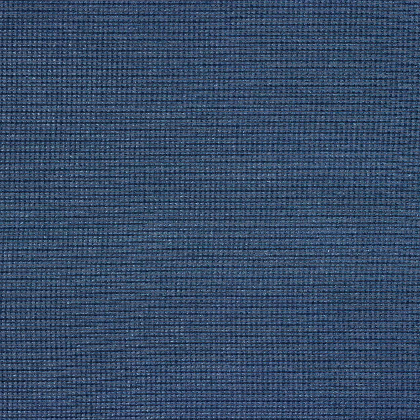 Deep marine blue woven fabric with fine horizontal ribbed texture