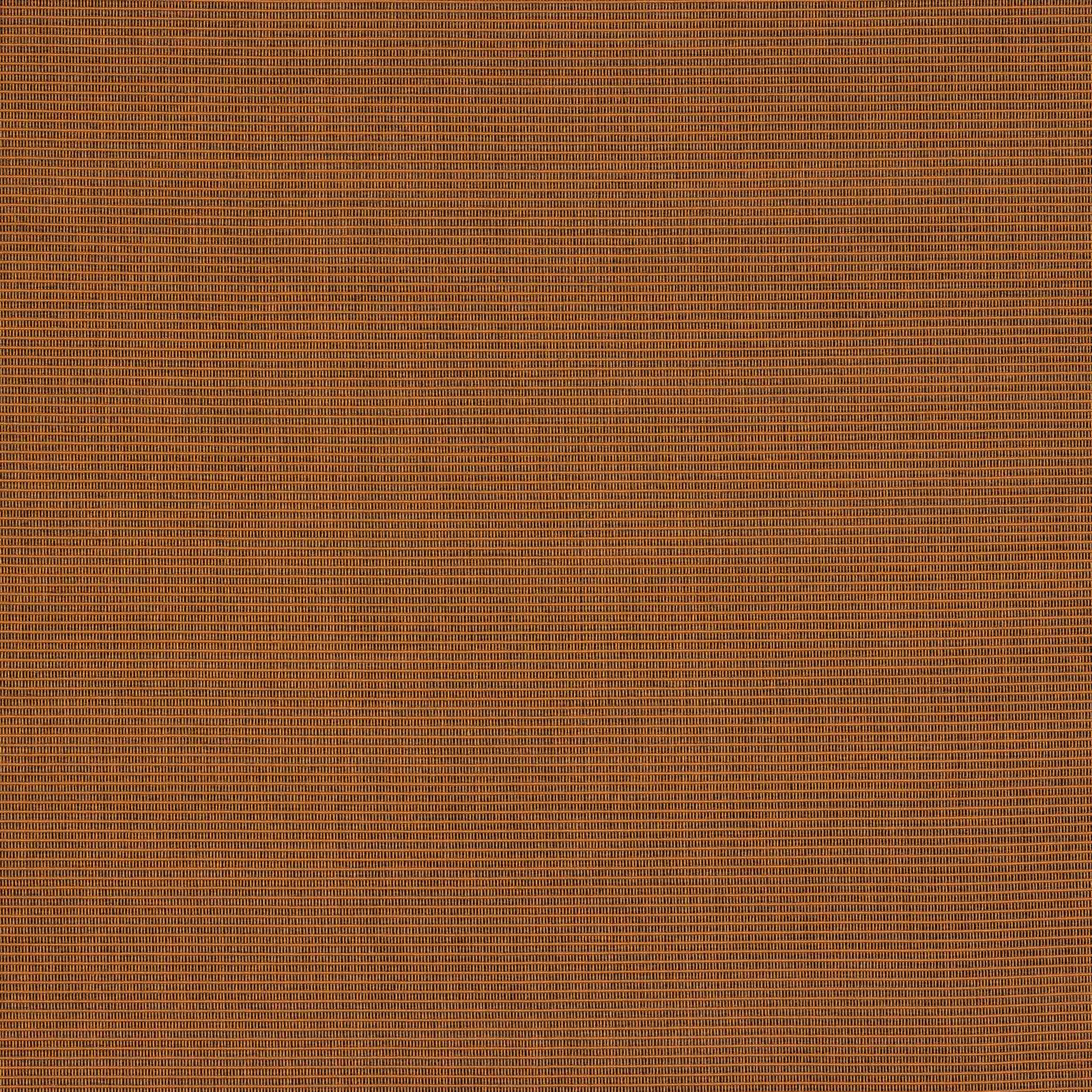 Close-up of a warm terracotta-brown plain weave fabric with fine horizontal striations