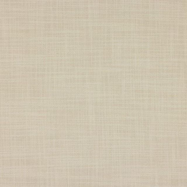 Close-up of warm bone cream plain-woven fabric with subtle texture