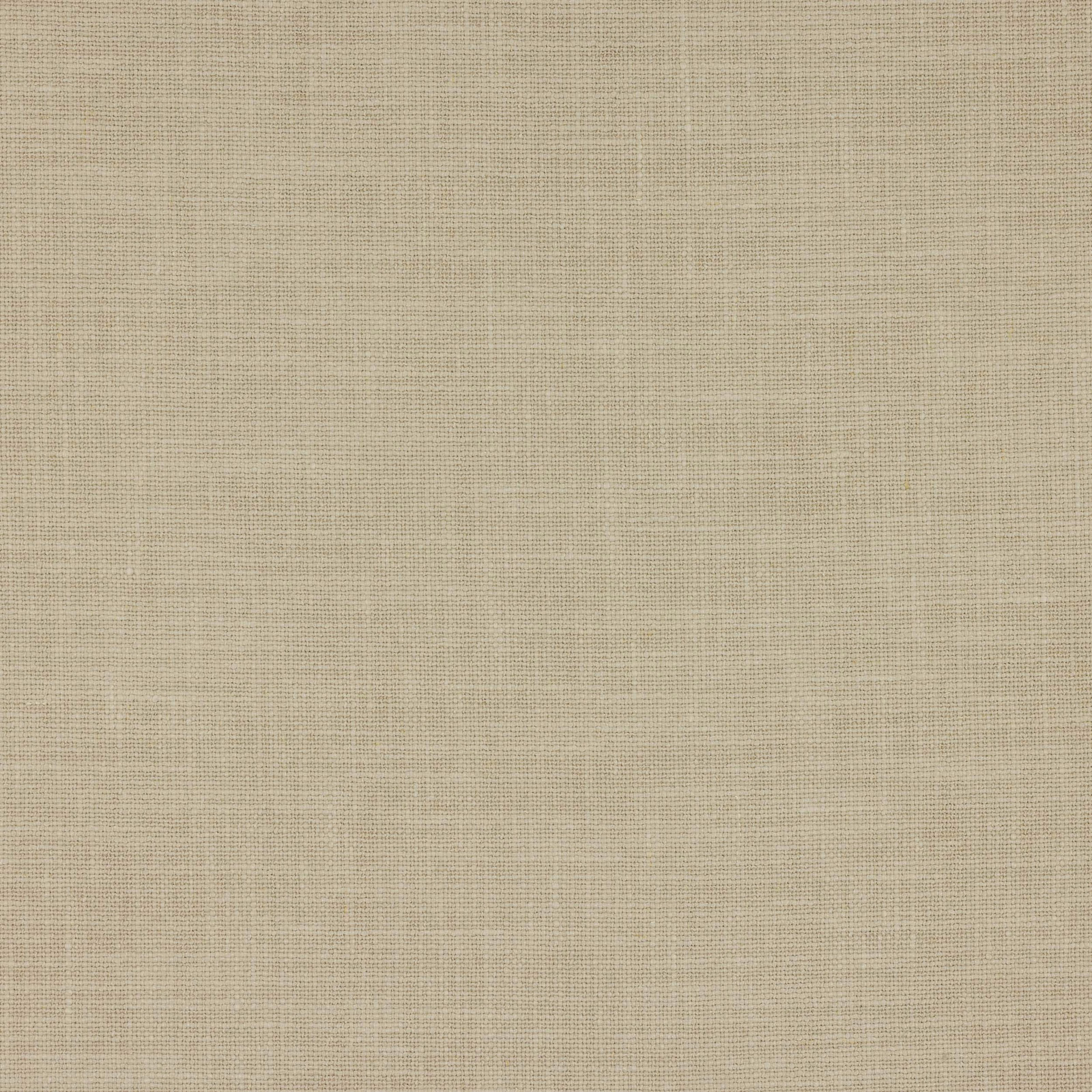 Warm beige plain-weave fabric swatch with subtle linen texture