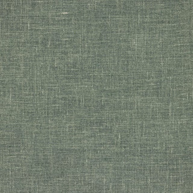 Muted jade green plain-woven fabric with subtle linen slub texture