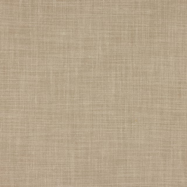 Soft pearl beige plain weave fabric with subtle linen texture