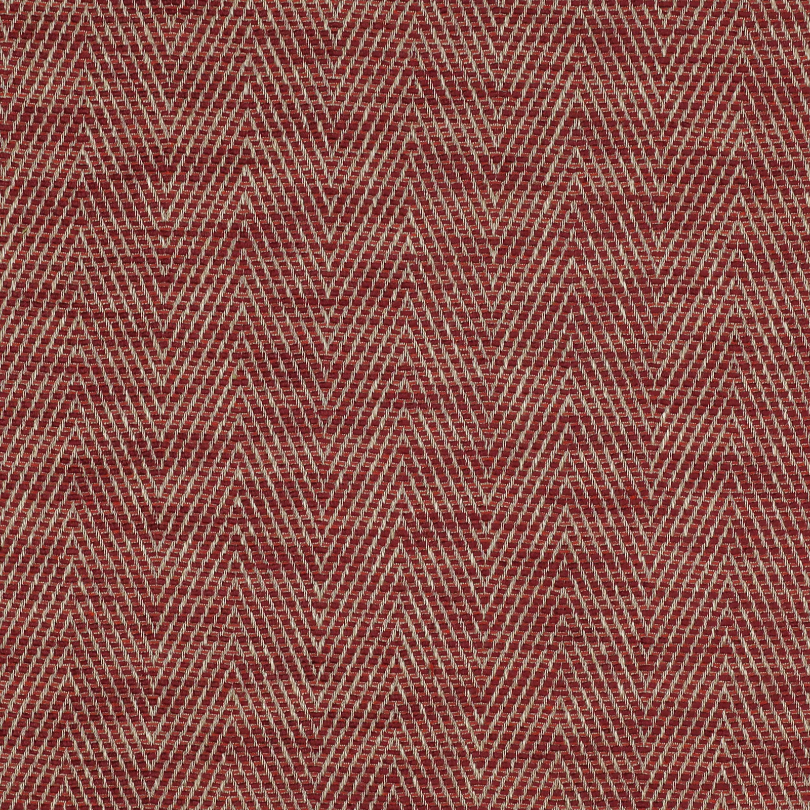 Brick red herringbone weave with pale sand stripes