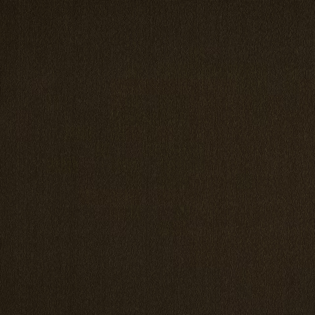 Close-up of deep chocolate brown plain woven fabric with fine textured grain