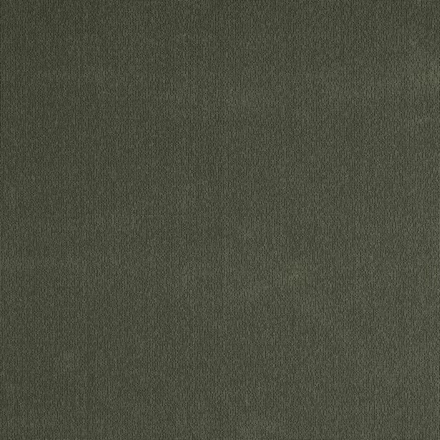 Muted moss olive plain-woven fabric swatch with a dry, textured surface
