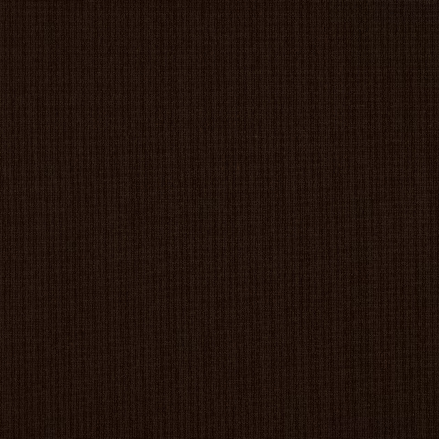 Close-up of deep chocolate brown plain-woven fabric with fine textured surface