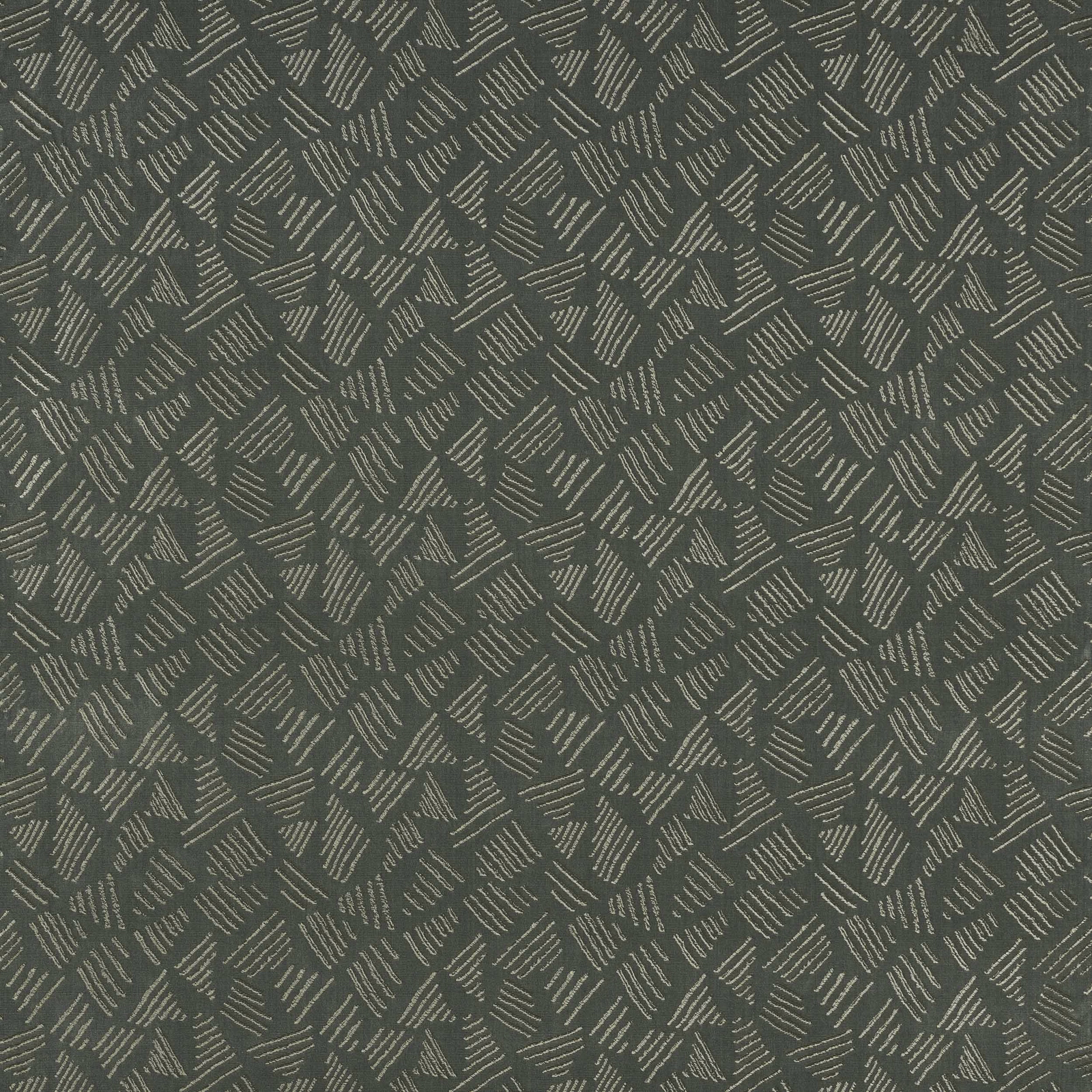 Sea-glass teal geometric fabric with pale stitched dash motif