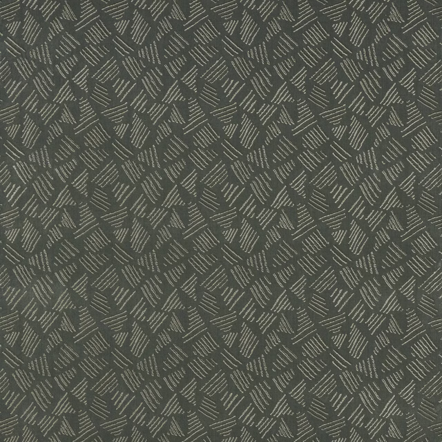 Sea-glass teal geometric fabric with pale stitched dash motif