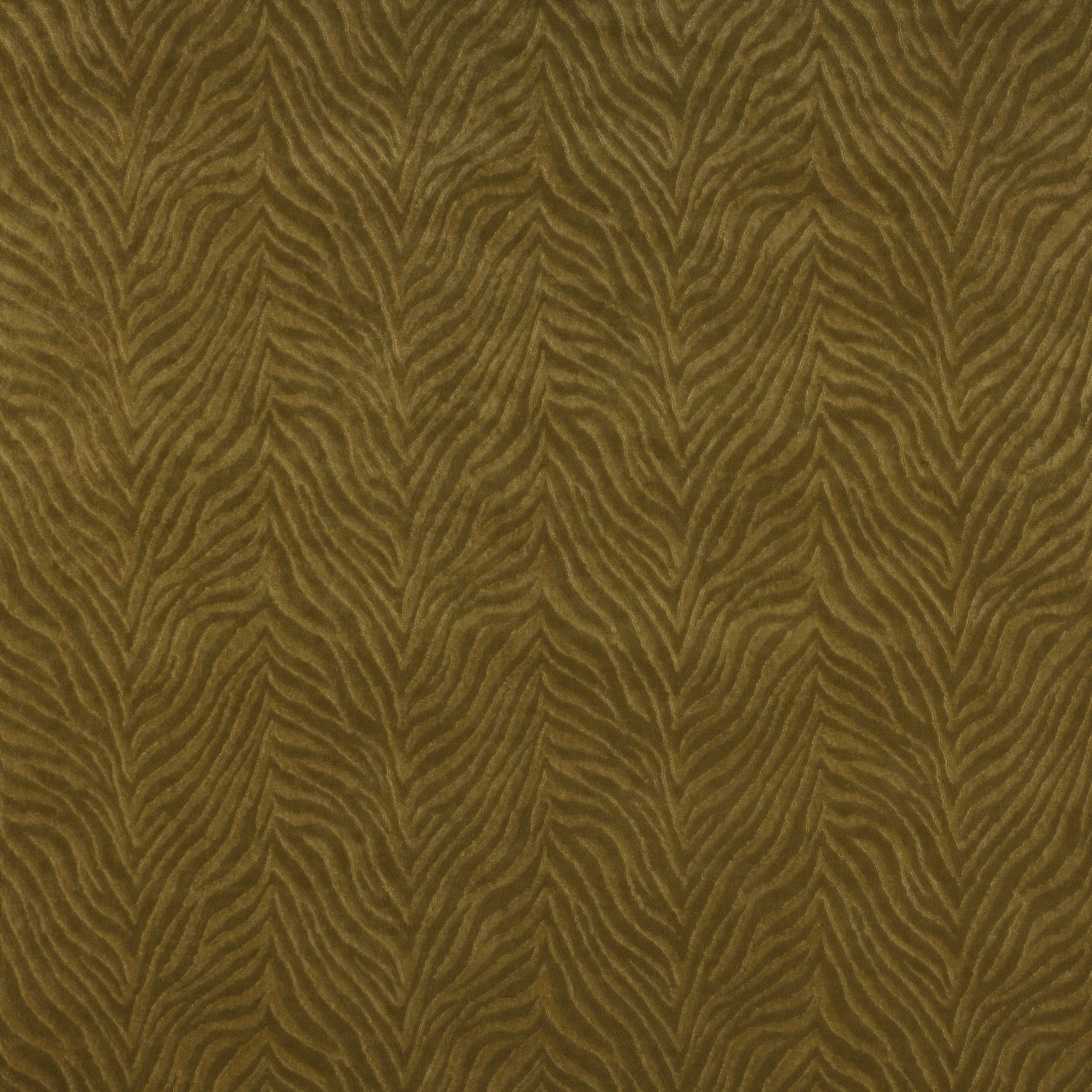 Golden curry woven fabric with leaf-like chevron texture and tonal depth