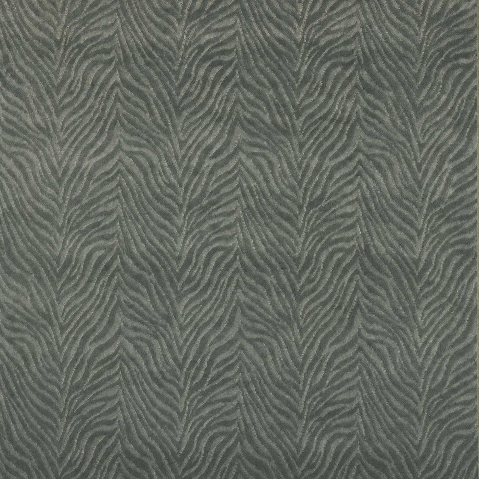 Muted fog green Kuba pattern with softly raised chevron-like woven texture