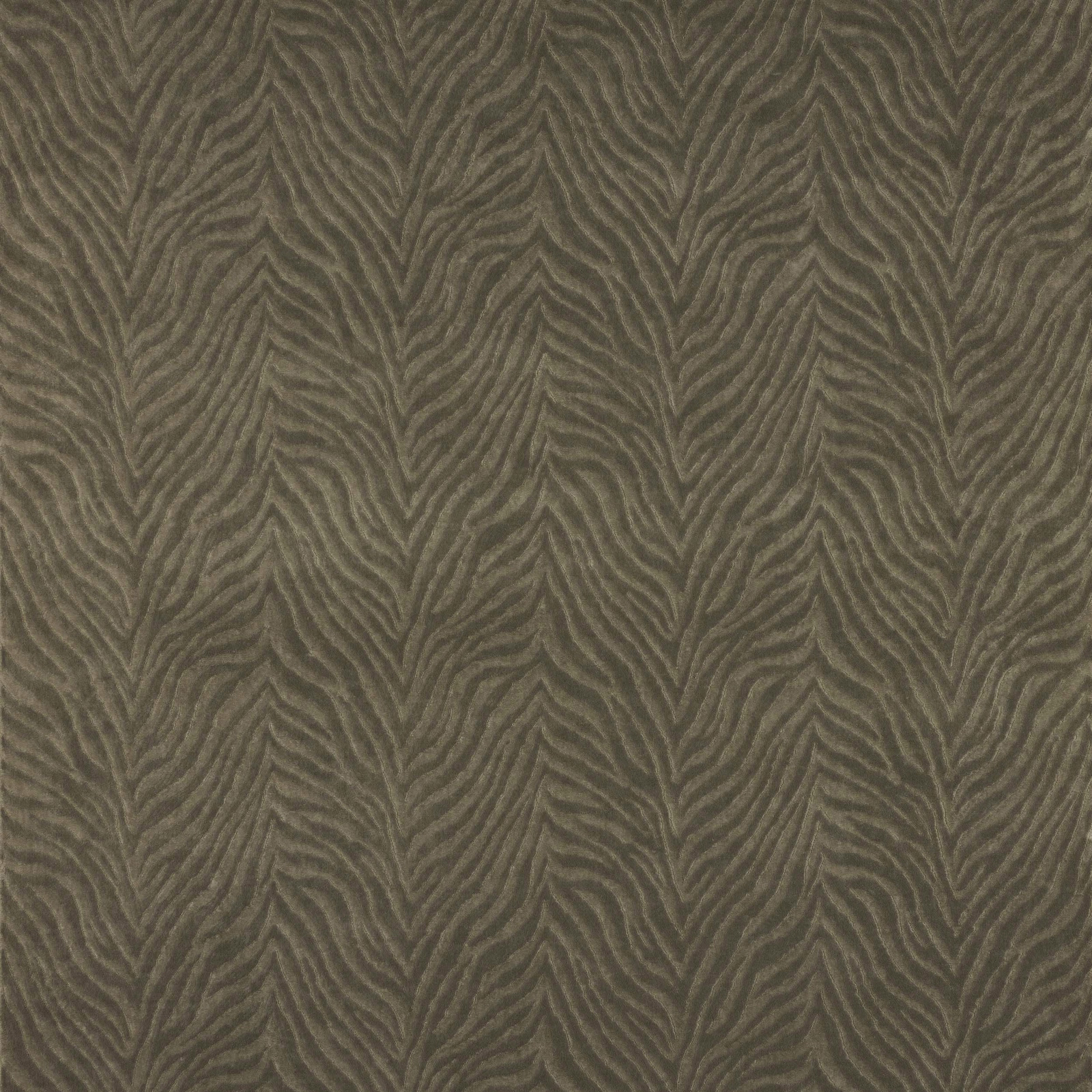 Close-up of Masai Taupe woven fabric with a leaf-like taupe zigzag pattern