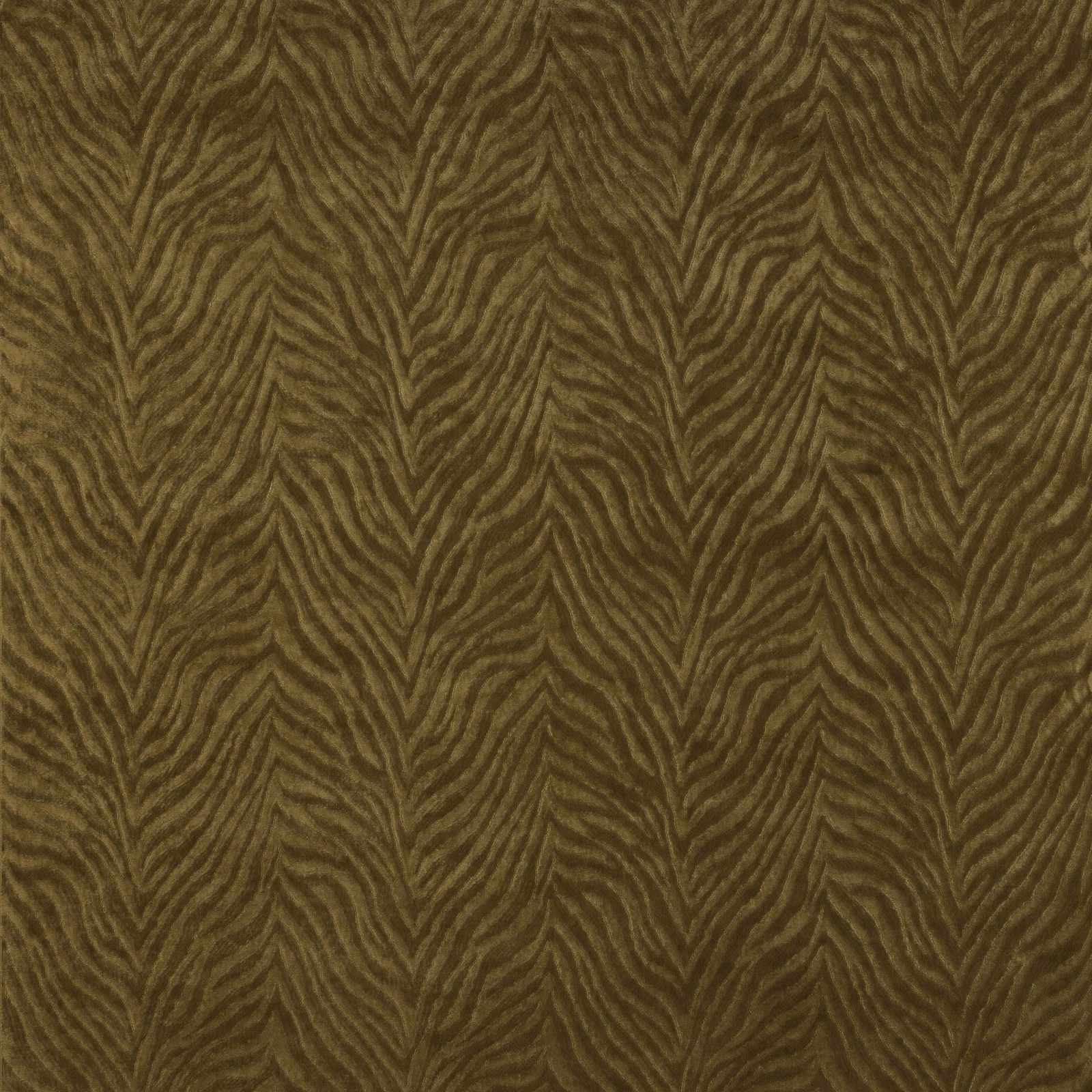 Warm tobacco brown woven chevron fabric with textured herringbone stripes