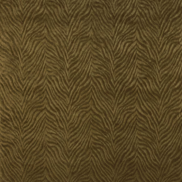 Warm tobacco brown woven chevron fabric with textured herringbone stripes