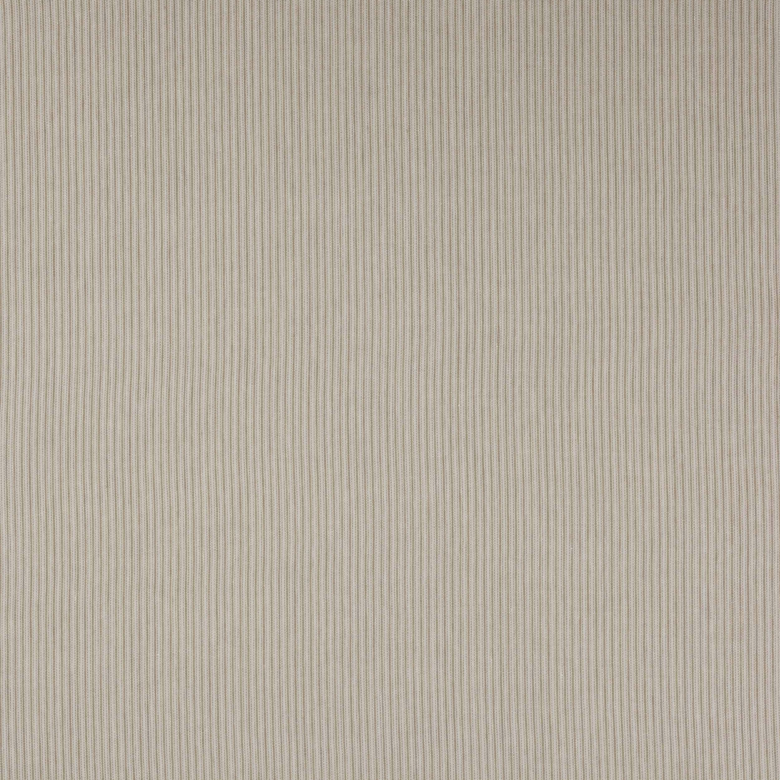 Close-up of soft beige linen fabric with fine vertical pinstripes