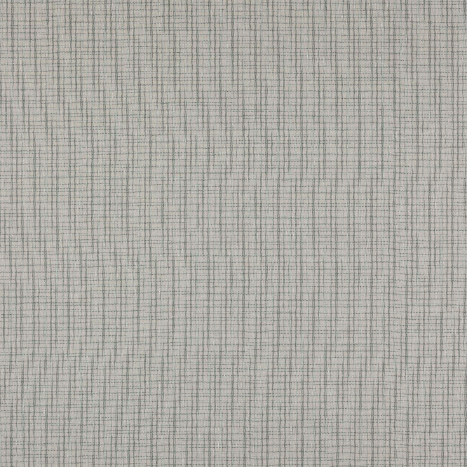 Pale aqua small-check woven fabric swatch with fine linen texture