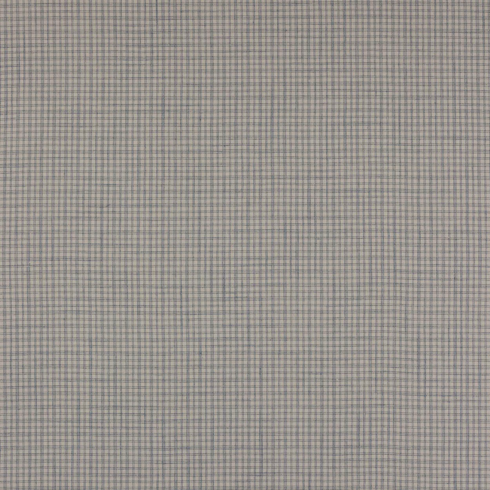 Close-up of pale blue-grey small check linen fabric swatch