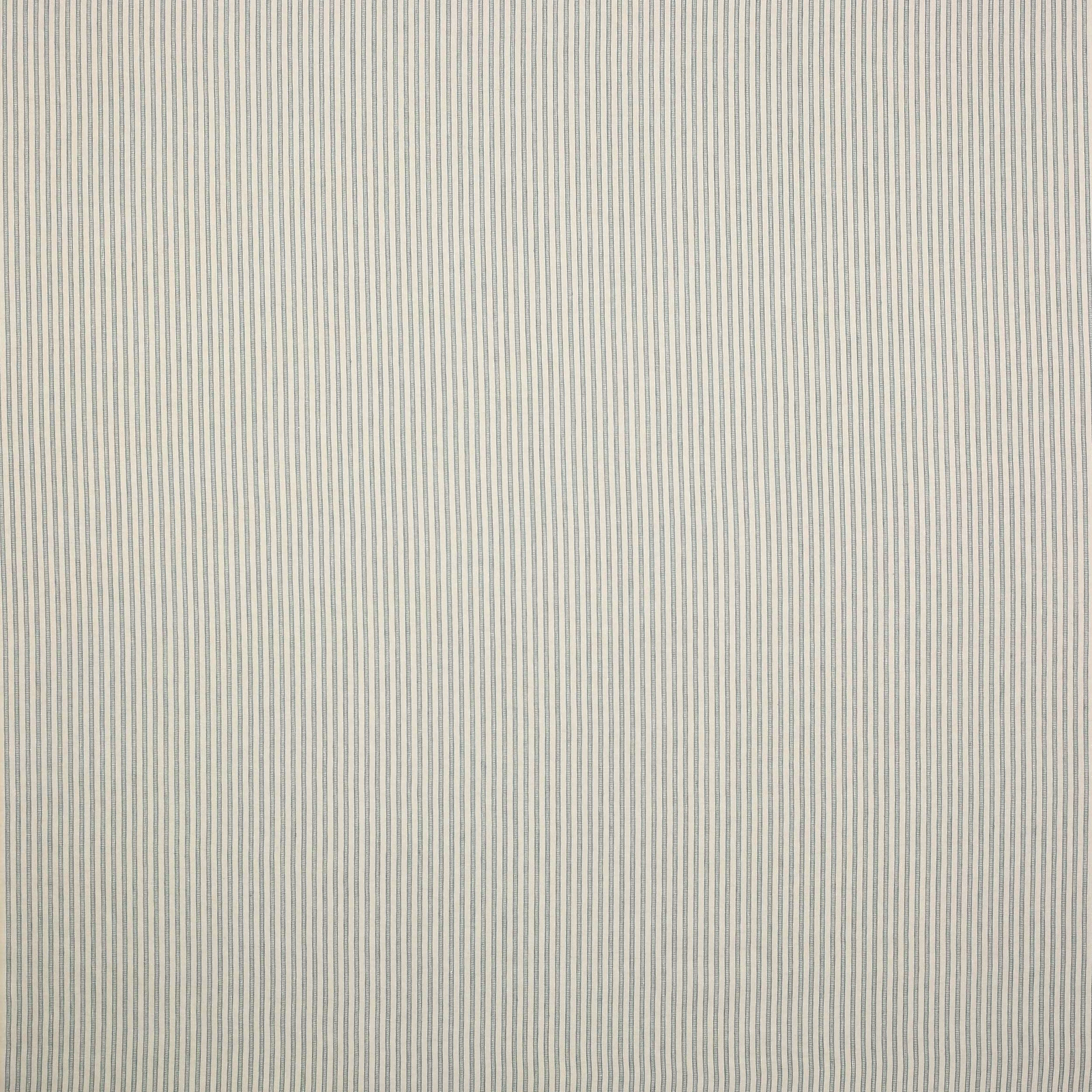 Fine pale aqua vertical stripe on a soft cream linen ground