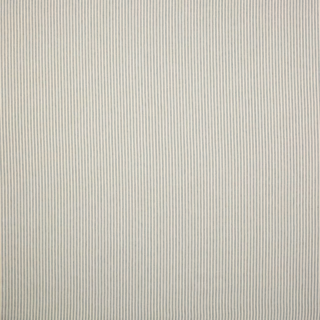 Fine pale aqua vertical stripe on a soft cream linen ground