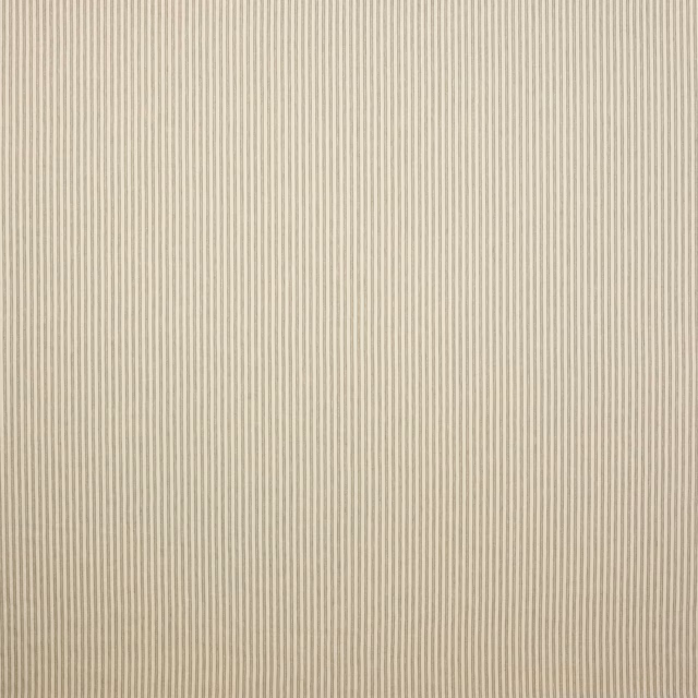 Pale beige striped linen swatch with fine vertical pinstripes
