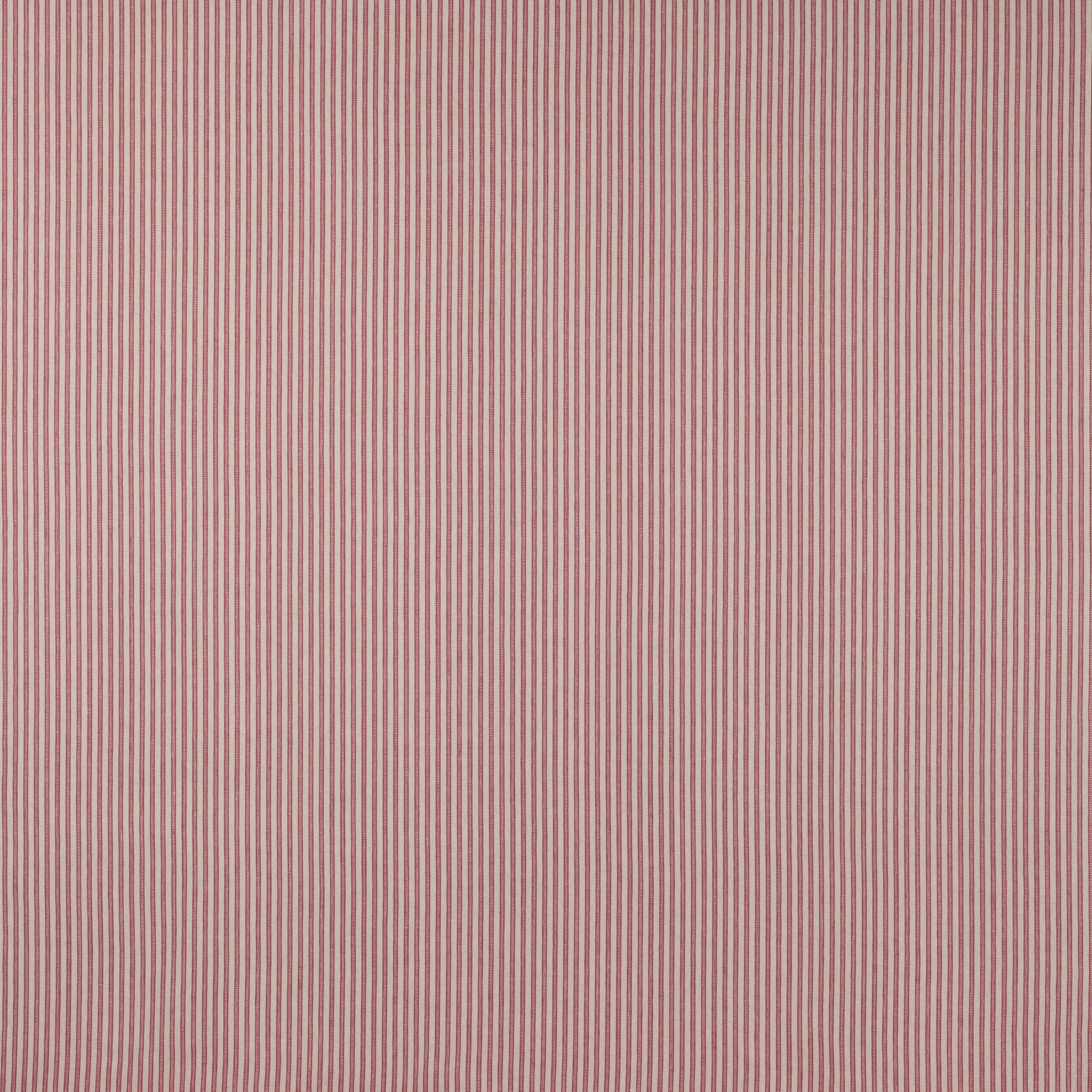 Soft blush pink linen stripe fabric with fine vertical pinlines