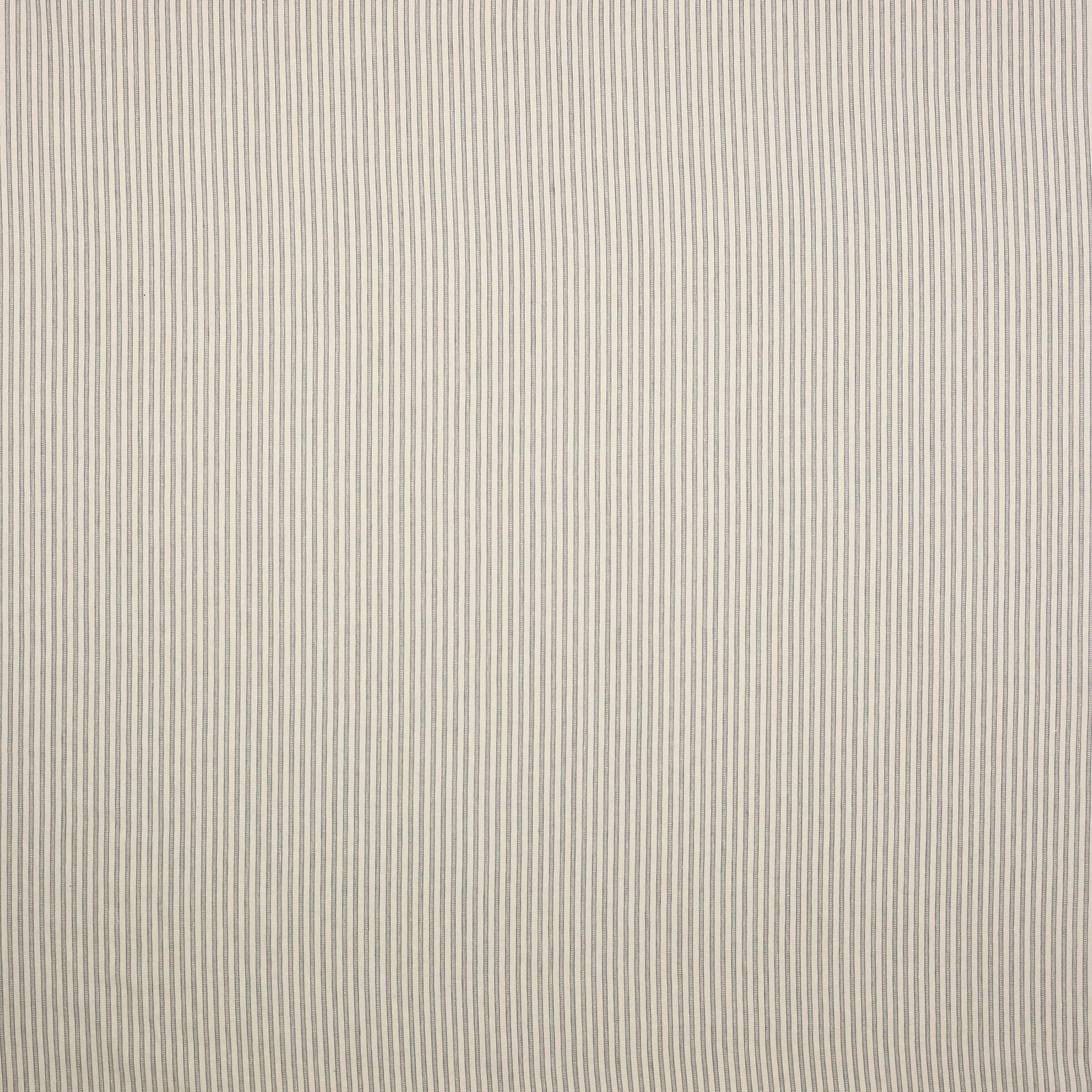Pale silver-grey linen with fine vertical pinstripes