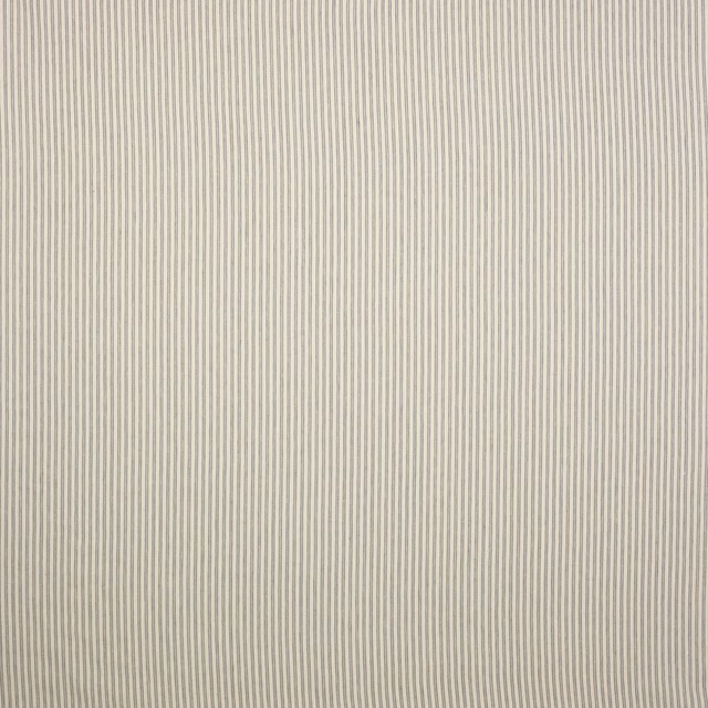 Pale silver-grey linen with fine vertical pinstripes