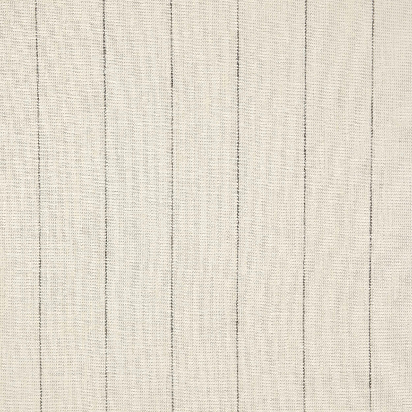 Pale linen fabric with fine vertical silver-grey stripes and a subtle woven texture