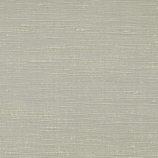 Pale aqua-green plain woven fabric with fine slub texture