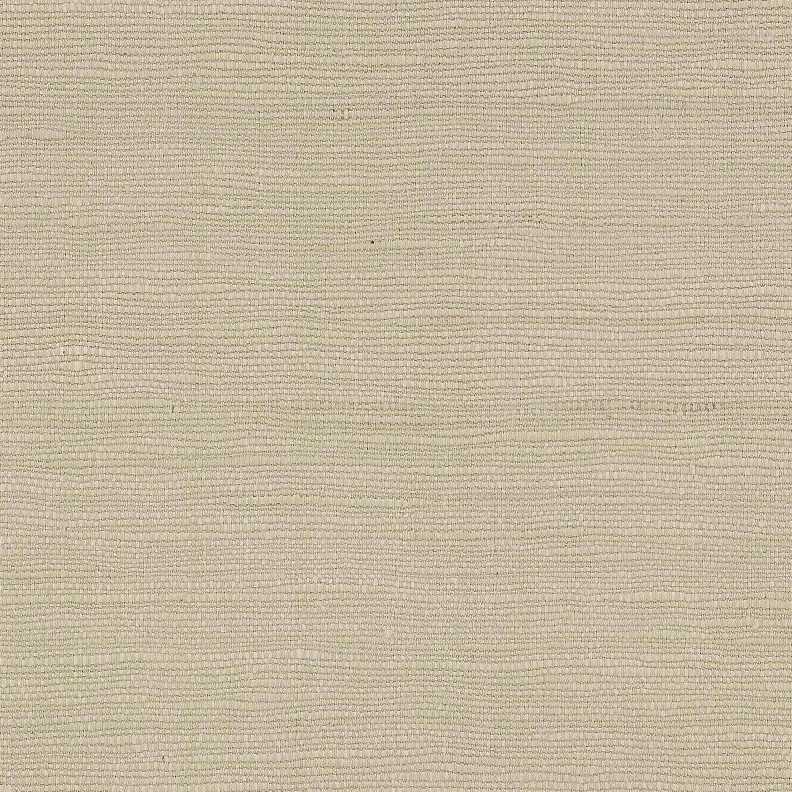 Close-up of warm cream silk-cotton fabric with fine horizontal texture