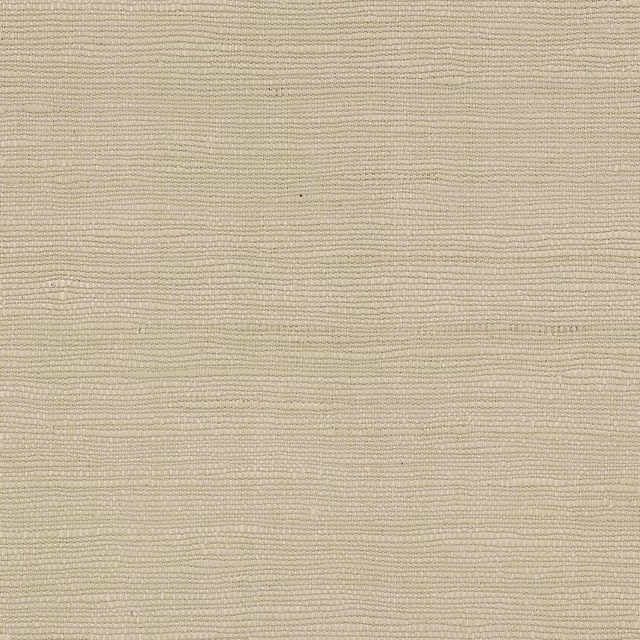 Close-up of warm cream silk-cotton fabric with fine horizontal texture