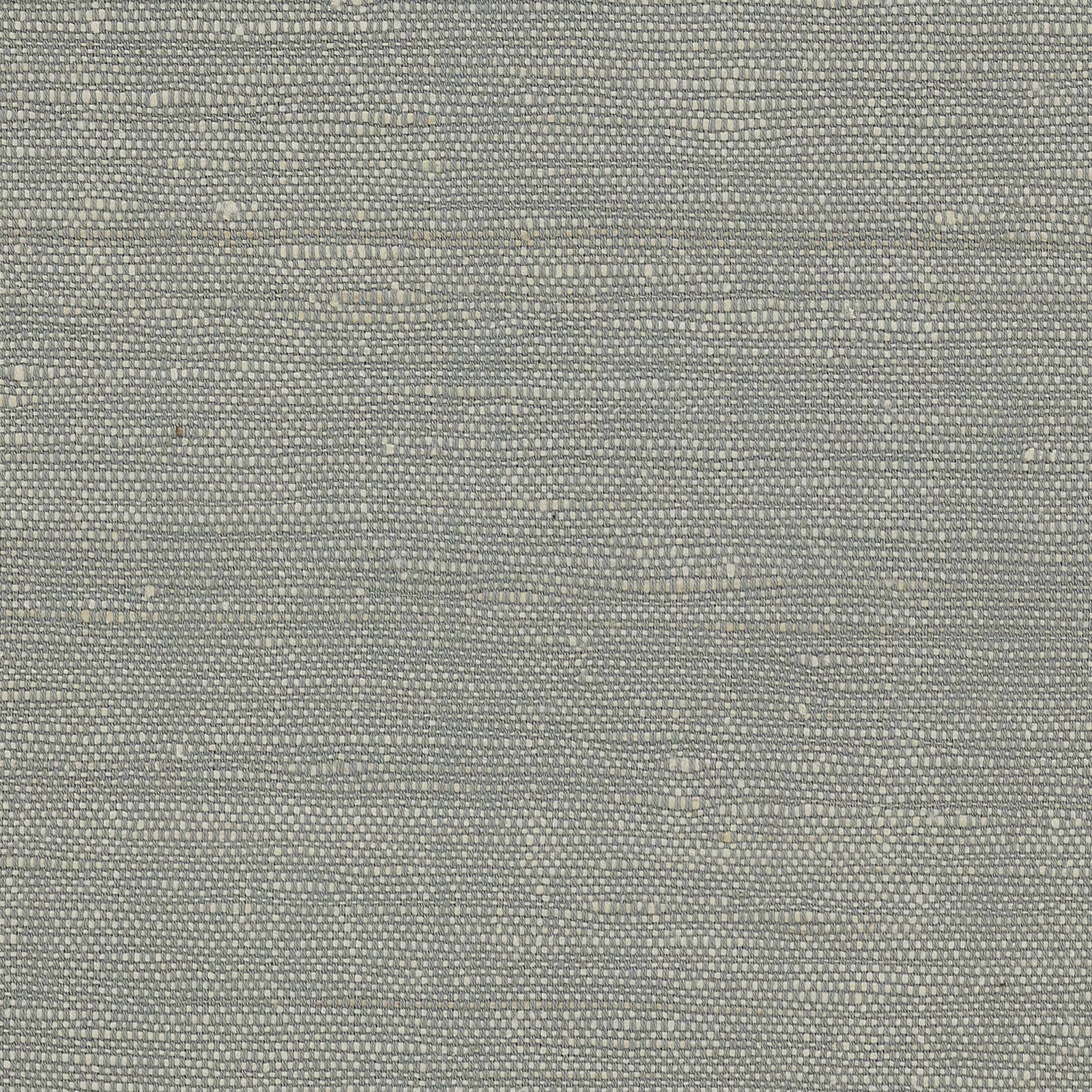 Close-up of muted blue-grey woven fabric with fine slub texture