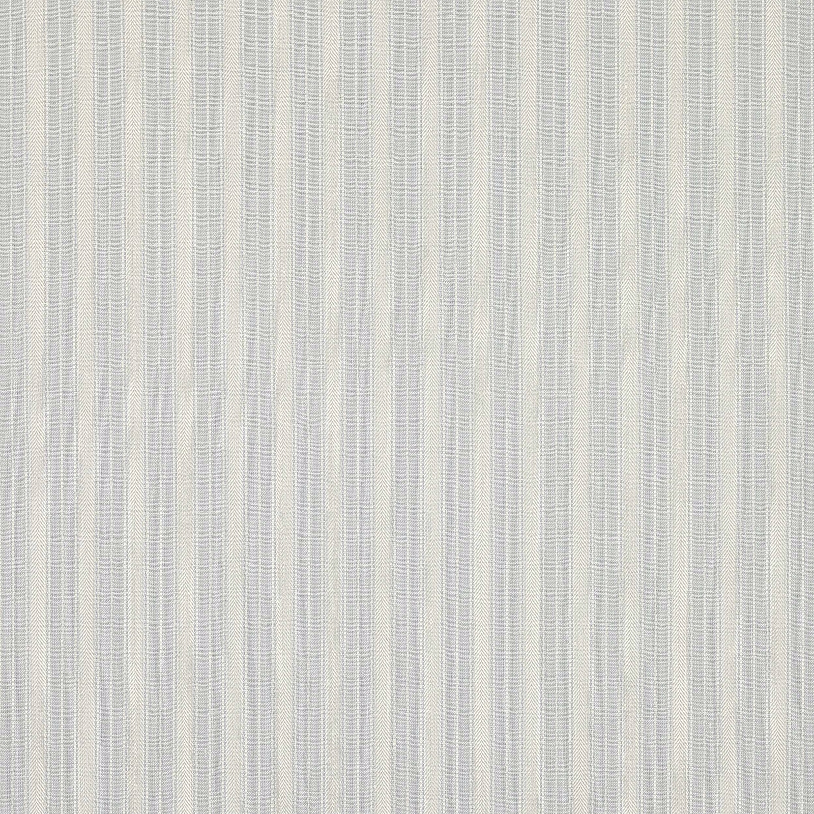 Pale blue and white vertical pinstripe linen fabric swatch