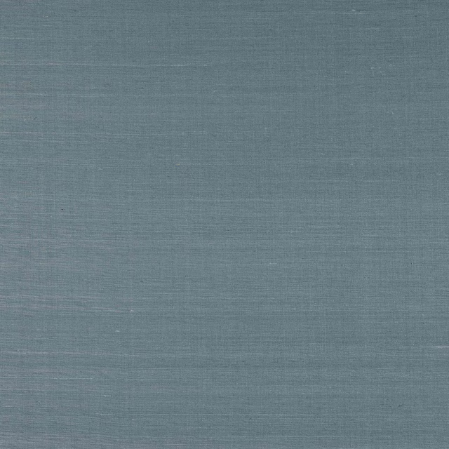Plain aqua teal silk with fine horizontal slub and soft sheen