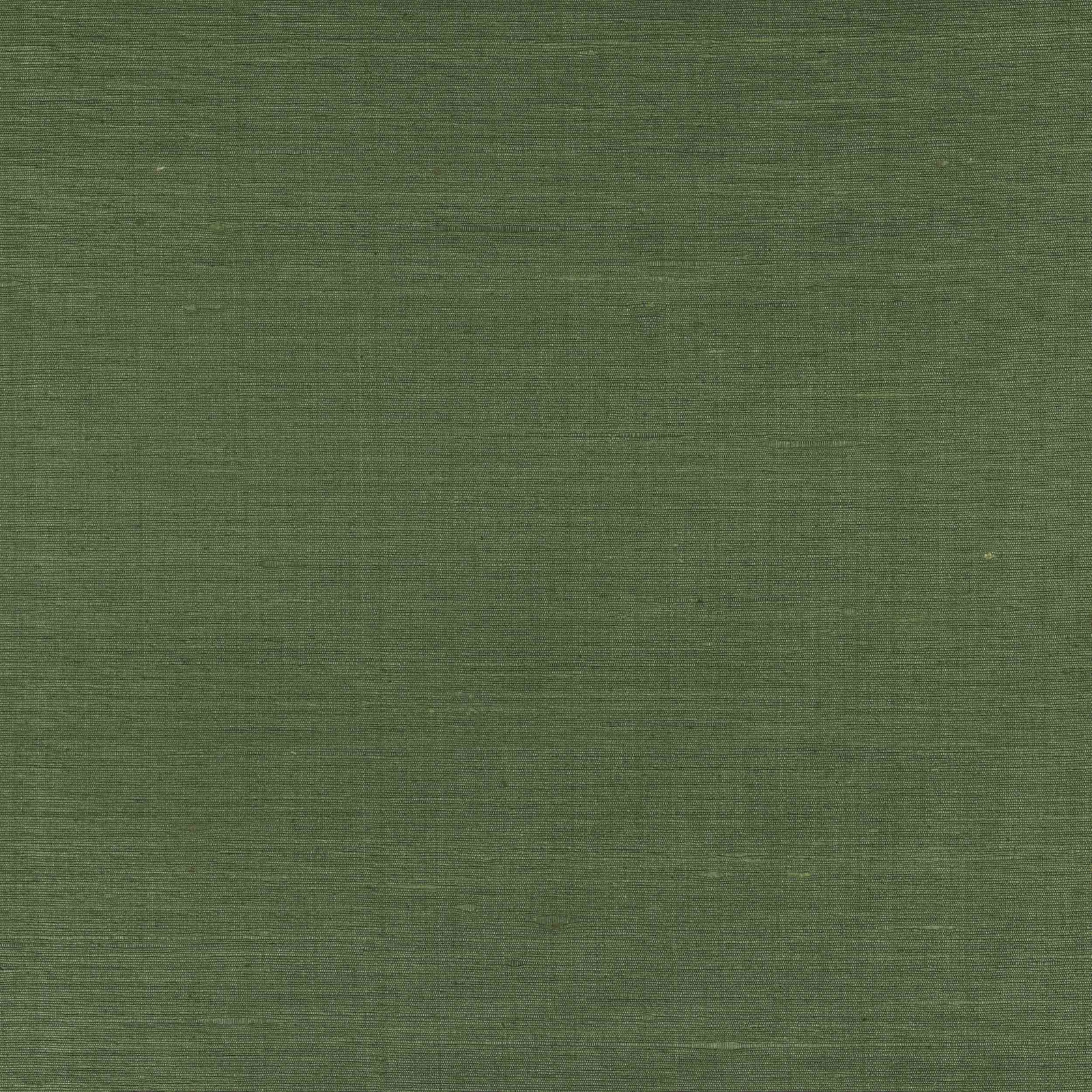 Muted cactus green silk fabric with a fine slubbed plain weave