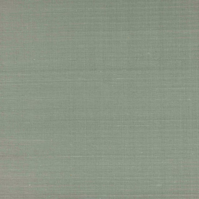 Pale celadon green silk fabric with a fine plain weave and soft sheen