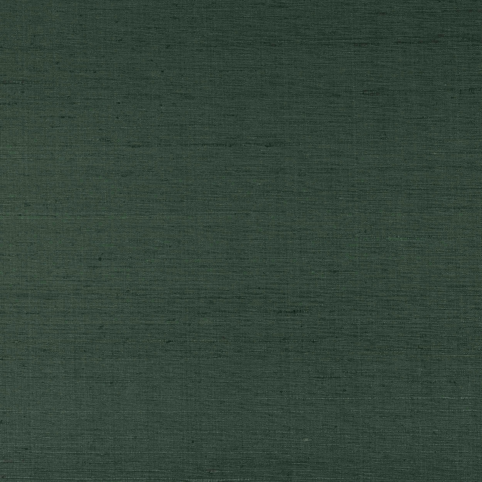 Deep emerald green silk fabric with fine horizontal striations and subtle slub texture